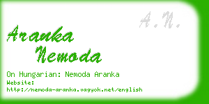 aranka nemoda business card